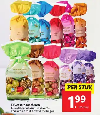 Lidl Diverse paaseieren aanbieding