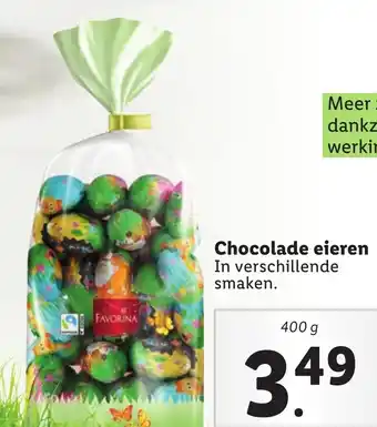 Lidl Chocolade eieren 400 g aanbieding