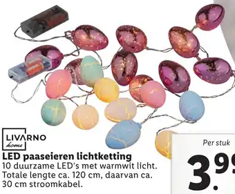 Lidl LIVARNO home LED paaseieren lichtketting aanbieding