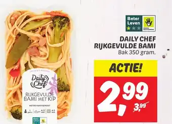 Dekamarkt Daily Chef RIJKGEVULDE BAMI MET KIP bak 350 gram. aanbieding