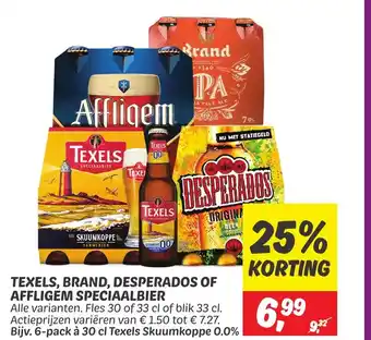 Dekamarkt TEXELS, BRAND, DESPERADOS OF AFFLIGEM SPECIAALBIER aanbieding