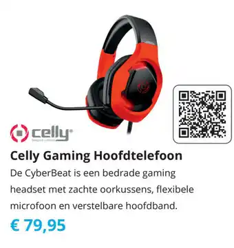 Tom Celly Gaming Hoofdtelefoon aanbieding