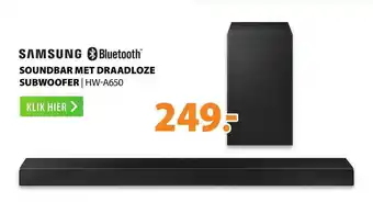 Expert Samsung soundbar met draadloze subwoofer | HW-A650 aanbieding