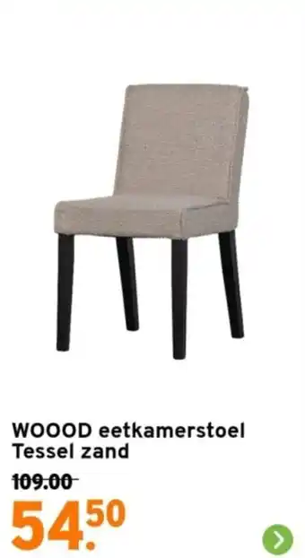 GAMMA WOOOD eetkamerstoel Tessel zand aanbieding