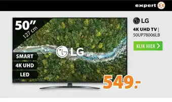 Expert LG 4K UHD TV | 50UP78006LB aanbieding