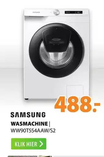Expert Samsung Wasmachine | WW90T554AAW-S2 aanbieding