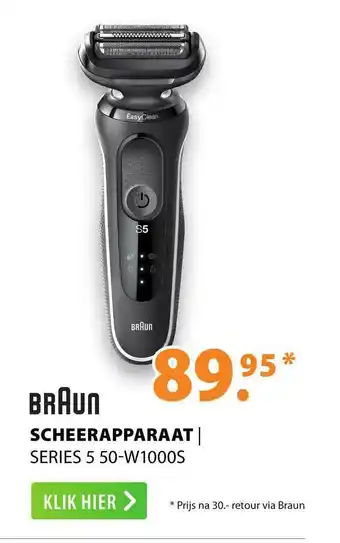 Expert Braun Scheerapparaat | Series 5 50-W1000S aanbieding