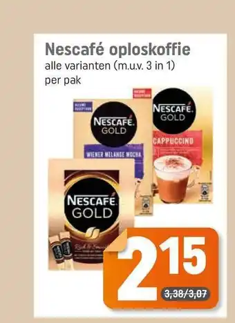 Dagwinkel Nescafé oploskoffi aanbieding