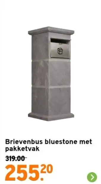 GAMMA Brievenbus bluestone met pakketvak aanbieding