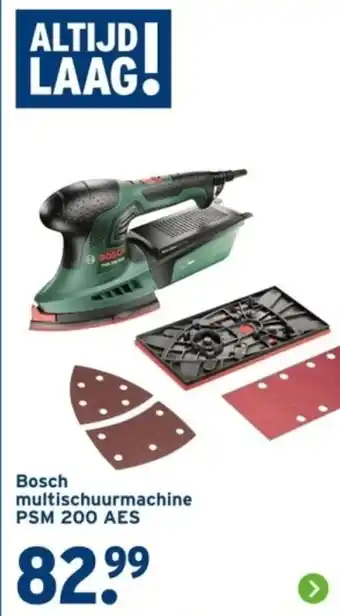 GAMMA Bosch multischuurmachine PSM 200 AES aanbieding