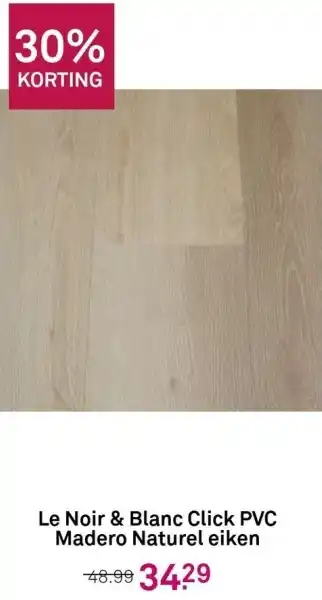 Karwei Le Noir & Blanc Click PVC Madero Naturel eiken aanbieding