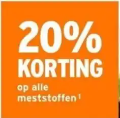 GAMMA op alle meststoffen aanbieding