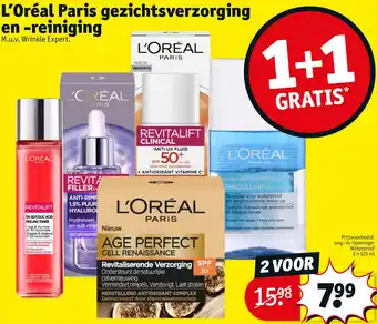 Kruidvat L'Oréal Paris gezichtsverzorging en reiniging aanbieding