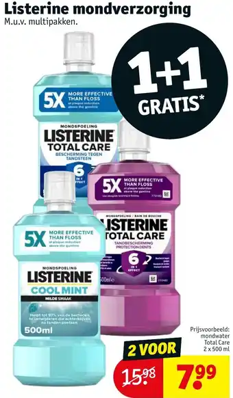 Kruidvat Listerine mondverzorging aanbieding