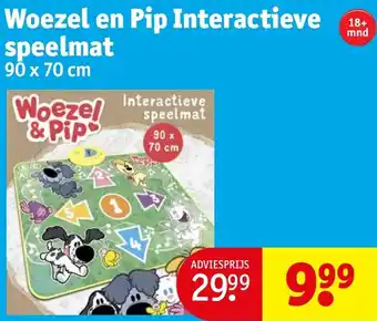 Kruidvat Woezel en Pip Interactieve speelmat 90 x 70 cm aanbieding