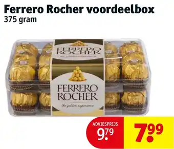 Kruidvat Ferrero Rocher voordeelbox 375 gram aanbieding