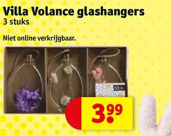 Kruidvat Villa Volance glashangers 3 stuks aanbieding