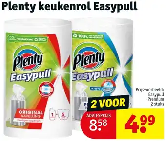 Kruidvat Plenty keukenrol Easypull aanbieding