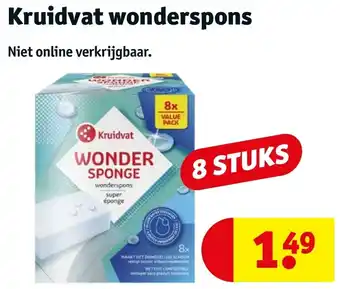 Kruidvat Wonderspons 8 stuks aanbieding