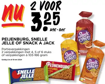 Jumbo PEIJENBURG, SNELLE JELLE OF SNACK A JACK aanbieding