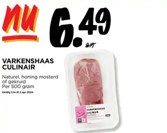 Jumbo VARKENSHAAS CULINAIR 500g aanbieding