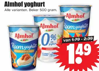 Dirk Almhof yoghurt 500g aanbieding