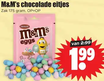 Dirk M&M's chocolade eitjes 175g aanbieding