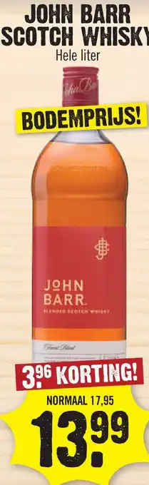 Dirk JOHN BARR SCOTCH WHISKY aanbieding