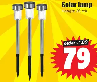 Dirk Solar lamp Hoogte 36 cm. aanbieding