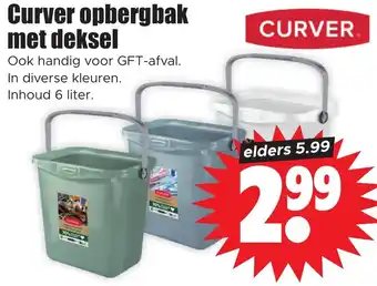 Dirk Curver opbergbak met deksel aanbieding