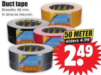 Dirk Duct tape 50 METER aanbieding