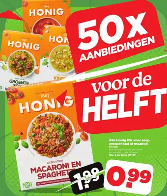 PLUS Alle Honig Mix voor soep, ovenschotel of maaltijd aanbieding