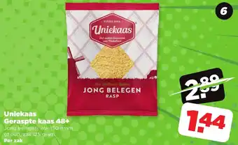 PLUS Uniekaas Geraspte kaas 48+ aanbieding