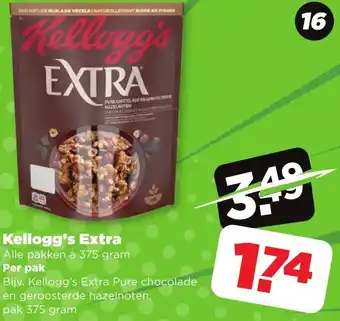 PLUS Kellogg's Extra 375g aanbieding