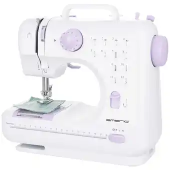 Conrad EMERIO Naaimachine met vrije arm SEW-121820 Wit, Lila aanbieding