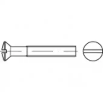 Conrad TOOLCRAFT TO-5362068 Bolverzonken schroeven M10 20 mm Sleuf ISO 2010 RVS A4 50 stuk(s) aanbieding