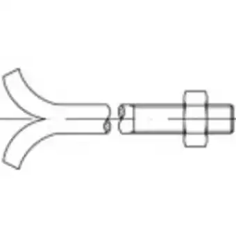 Conrad TOOLCRAFT 108114 Fundatie einden M16 350 mm Buitenzeskant DIN 529 Staal Galvanisch verzinkt 10 stuk(s) aanbieding