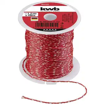 Conrad kwb 925120 Muursnoer 1,2 mm Rood 100 m aanbieding