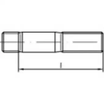 Conrad TOOLCRAFT 1065194 Tapeinden M8 55 mm DIN 938 RVS A4 25 stuk(s) aanbieding