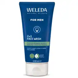 De Online Drogist Weleda Men 2-in-1 Facewash Voor Gezicht & Baard 100ML aanbieding