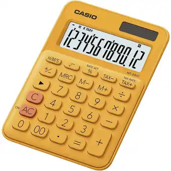 Conrad Casio MS-20UC-RG Bureaurekenmachine Oranje Aantal displayposities: 12 werkt op zonne-energie, werkt op batterijen (b x h x d) aanbieding