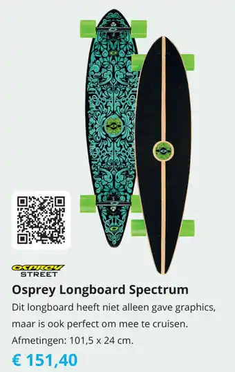 Tom Osprey Longboard Spectrum 101.5x24cm aanbieding