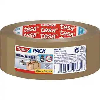 Conrad tesa ULTRA STRONG 57175-00000-02 Pakband tesapack Bruin (l x b) 66 m x 38 mm 1 stuk(s) aanbieding