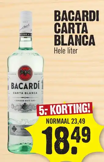 Super Dirck 3 Bacardi Carta Blanca aanbieding