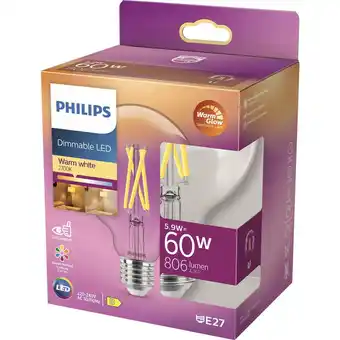 Conrad Philips Lighting 871951432395700 LED-lamp Energielabel D (A - G) E27 Globe 6 W = 60 W Warmwit (Ø x l) 95 mm x 137 mm 1 stuk(s aanbieding