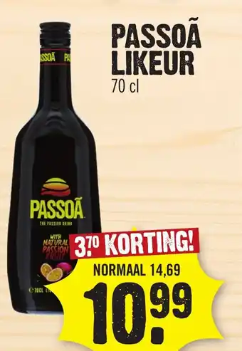 Super Dirck 3 Passoa Likeur 70 cl aanbieding