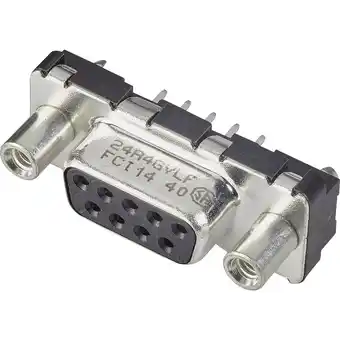 Conrad FCI D-SUB D25S24A4GV00LF D-sub female connector 180 ° Aantal polen: 25 Print 1 stuk(s) aanbieding