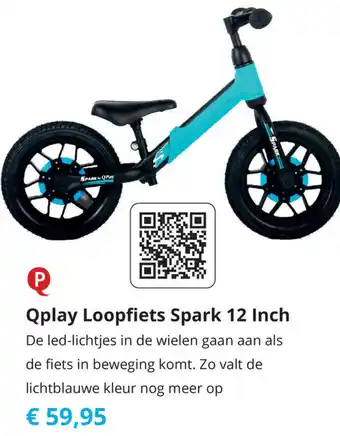 Tom Qplay Loopfiets Spark 12 Inch aanbieding