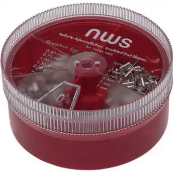 Conrad NWS 144-BS-1400 Assortiment adereindhulzen 0.50 mm² - 2.50 mm² Zilver 1400 stuk(s) aanbieding