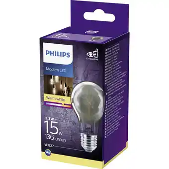 Conrad Philips Lighting 75963600 LED-lamp E27 Peer 2.3 W = 11 W Warmwit (Ø x l) 6 cm x 10.6 cm 1 stuk(s) aanbieding